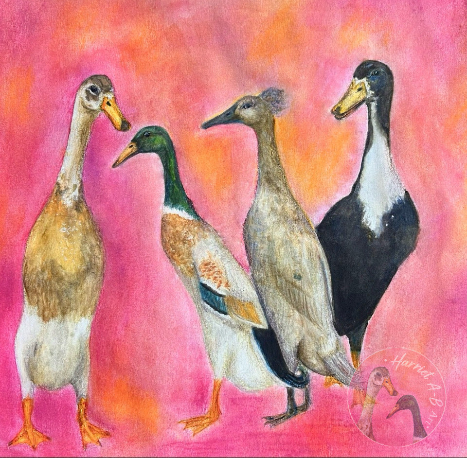 *Original* ‘Ducks in Bloom’ painting